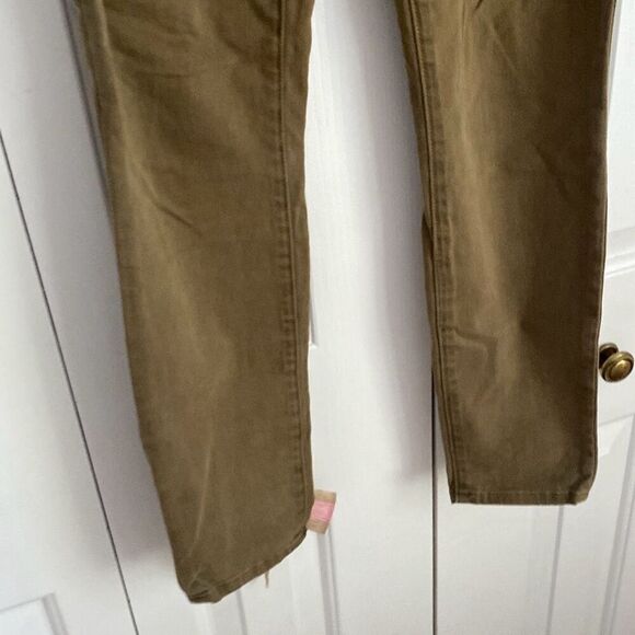 Madewell 9" High-Rise Skinny Jeans: Garment-Dyed Edition Safari Khaki Size 27 - Picture 4 of 8